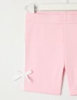 Mac & Ellie Tape Rib Bike Short, Baby Pink product photo View 02 S