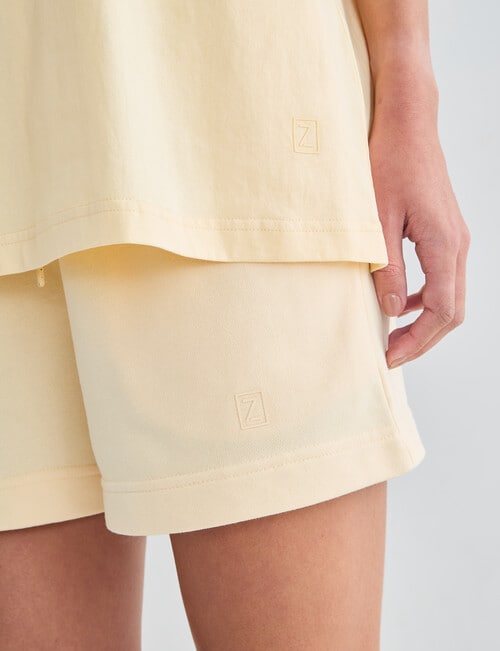 Zest Lounge Loop Back Shorts, Golden product photo View 05 L