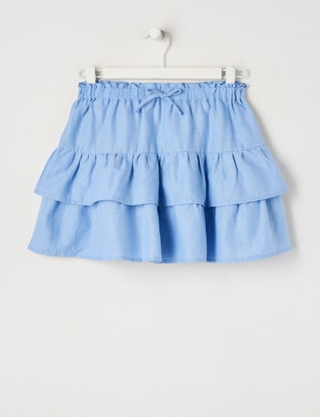 Switch Isla Linen Blend Skort, Cornflower Blue product photo