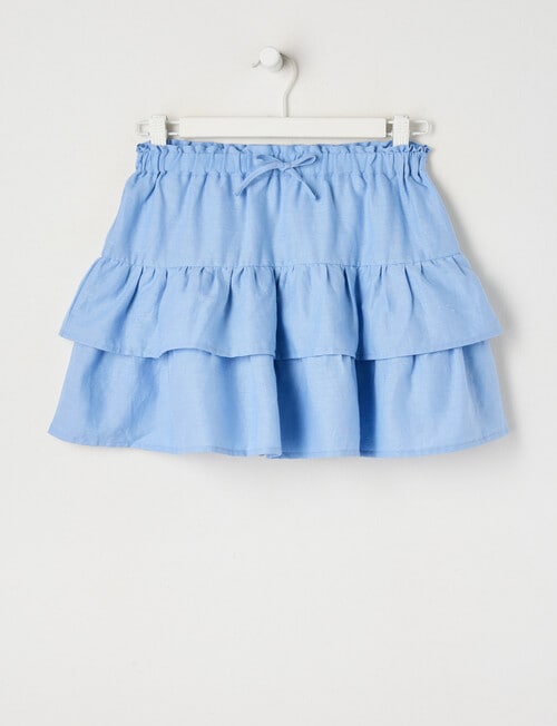 Switch Isla Linen Blend Skort, Cornflower Blue product photo