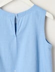 Switch Isla Linen Blend Bow Tank Top, Cornflower Blue product photo View 02 S