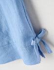 Switch Isla Linen Blend Bow Tank Top, Cornflower Blue product photo View 03 S