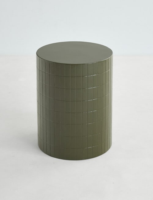 LUCA Furniture Silo Side Table, Dark Olive product photo