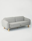 LUCA Furniture Skala Fabric 2.5 Seater, Silver product photo