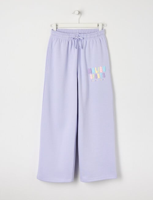 Switch Malibu Sports Wide Leg Trackpant, Lavender product photo