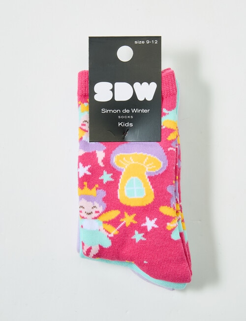 Simon De Winter Crew Socks, 3-Pack, Fairy product photo View 02 L