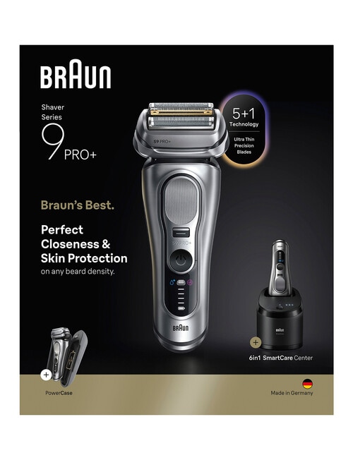 Braun Series 9 Pro+ Wet & Dry Shaver with Power Case, 9677CC product photo View 02 L