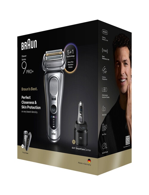 Braun Series 9 Pro+ Wet & Dry Shaver with Power Case, 9677CC product photo View 03 L