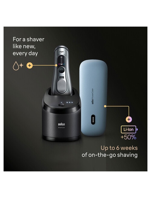 Braun Series 9 Pro+ Wet & Dry Shaver with Power Case, 9677CC product photo View 05 L