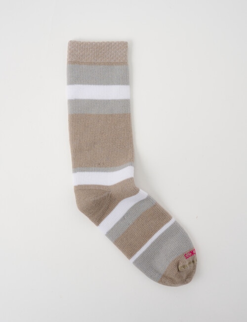 NZ Sock Co. Merino Daily Stride Crew Sock, Oatmeal product photo