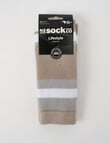 NZ Sock Co. Merino Daily Stride Crew Sock, Oatmeal product photo View 02 S