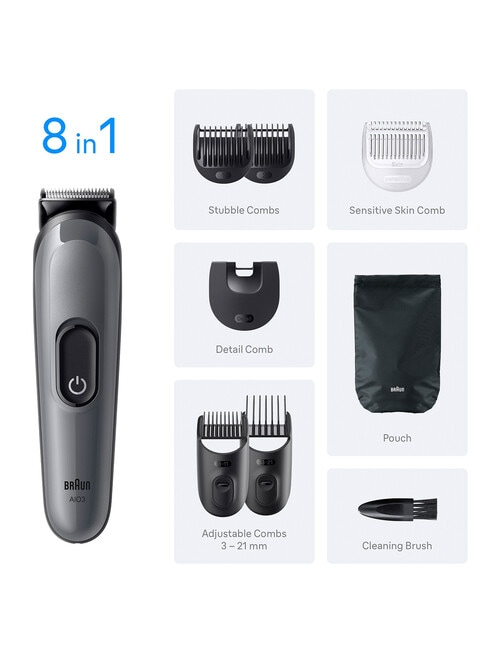 Braun Series 3 8-in-1 Grooming Kit, AIO3540 product photo View 02 L
