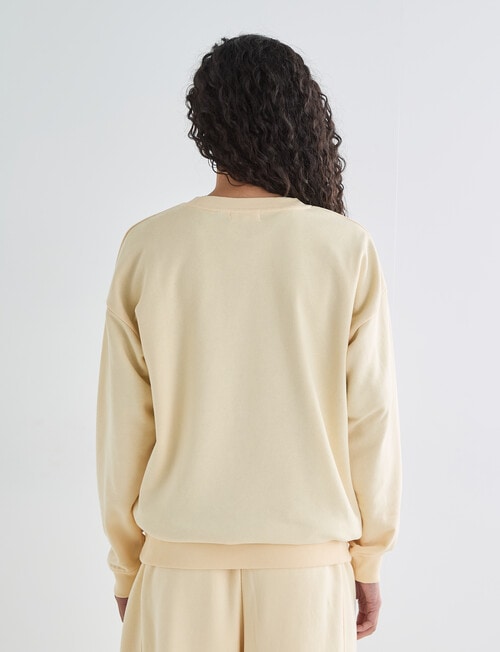 Zest Lounge Loop Back Crew Sweatshirt, Golden product photo View 02 L