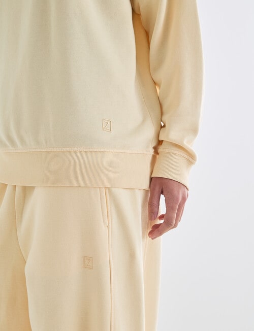 Zest Lounge Loop Back Crew Sweatshirt, Golden product photo View 06 L