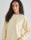 Zest Lounge Loop Back Crew Sweatshirt, Golden product photo View 07 S