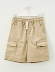 Mac & Ellie Cargo Woven Short, Stone product photo