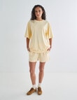 Zest Lounge Oversized Tee, Golden product photo View 03 S
