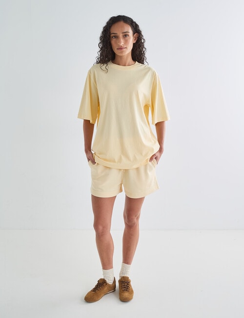 Zest Lounge Oversized Tee, Golden product photo View 03 L