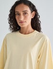 Zest Lounge Oversized Tee, Golden product photo View 04 S