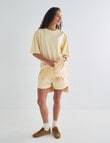 Zest Lounge Oversized Tee, Golden product photo View 07 S
