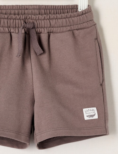 Teeny Weeny Safari Friends Play Short, Grey product photo View 02 L