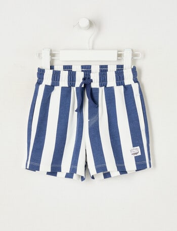 Teeny Weeny Safari Friends Play Terry Short, Blue Stripe product photo