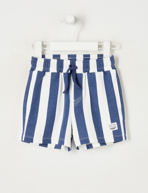 Teeny Weeny Safari Friends Play Terry Short, Blue Stripe product photo