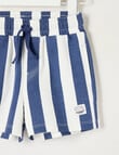 Teeny Weeny Safari Friends Play Terry Short, Blue Stripe product photo View 02 S