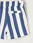 Teeny Weeny Safari Friends Play Terry Short, Blue Stripe product photo View 03 S