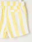 Teeny Weeny Safari Friends Play Terry Short, Yellow Stripe product photo View 02 S