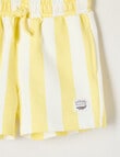 Teeny Weeny Safari Friends Play Terry Short, Yellow Stripe product photo View 03 S