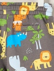 Teeny Weeny Safari Friends Play Terry Short, Grey product photo View 02 S