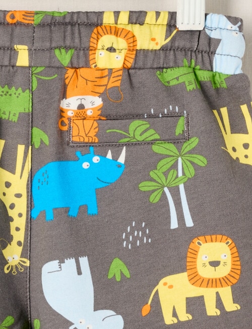 Teeny Weeny Safari Friends Play Terry Short, Grey product photo View 02 L