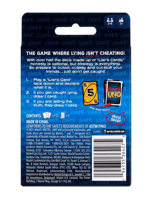 Games Liar's UNO product photo View 04 L