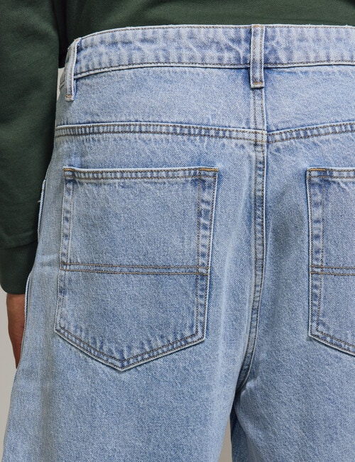 AIR SPACE Carpenter Denim Short, Light Blue product photo View 08 L
