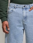 AIR SPACE Carpenter Denim Short, Light Blue product photo View 05 S