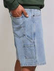 AIR SPACE Carpenter Denim Short, Light Blue product photo View 07 S