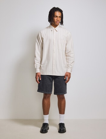 AIR SPACE Carpenter Denim Short, Black Rinse product photo