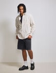 AIR SPACE Carpenter Denim Short, Black Rinse product photo View 08 S