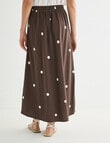 Whistle Bias Spot Skirt, Natural & Java product photo View 02 S