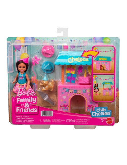 Barbie Family & Friends Club Chelsea Surprise Birthday Party Playset product photo