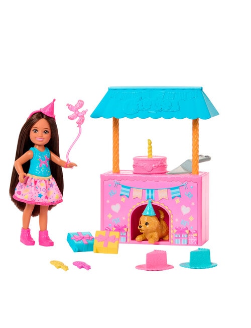 Barbie Family & Friends Club Chelsea Surprise Birthday Party Playset product photo View 02 L