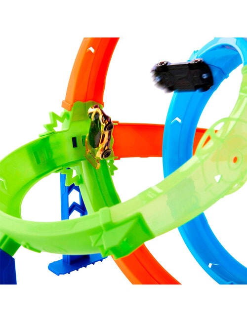 Hot Wheels Stunt Tracks Rapid Launch Cyclone Track Set product photo View 03 L