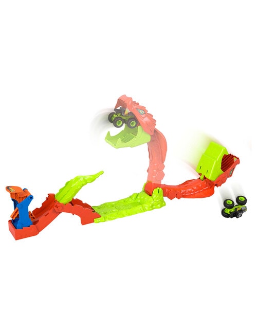 Hot Wheels Monster Trucks Snake Slam Takedown Playset product photo View 04 L