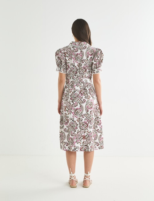 Whistle Shirt Dress Lace Trim, Watercolour Paisley product photo View 02 L