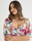 Whistle Twist Button Front Dress, Spring Bouquet product photo View 04 S