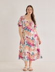 Whistle Twist Button Front Dress, Spring Bouquet product photo View 12 S