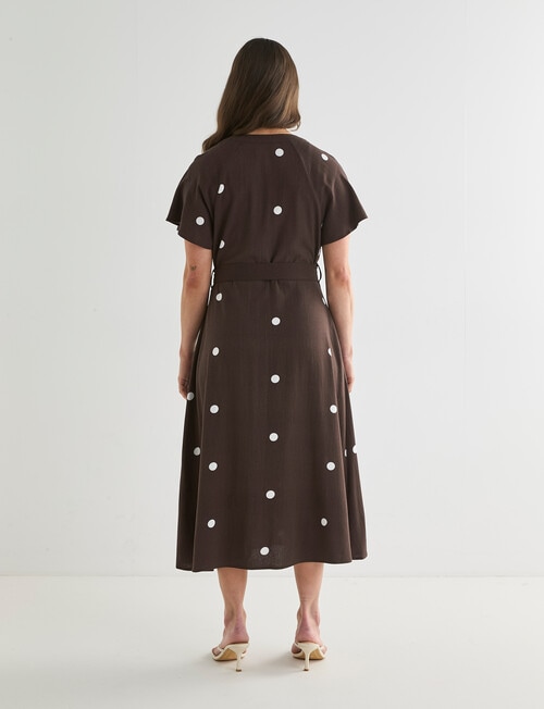 Whistle Tie Waist Dress, Spot Java & Natural product photo View 02 L