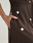 Whistle Tie Waist Dress, Spot Java & Natural product photo View 06 S