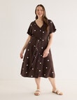 Whistle Tie Waist Dress, Spot Java & Natural product photo View 12 S